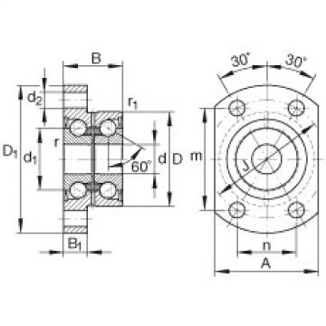 FAG Angular contact ball bearing units - ZKLFA0640-2RS