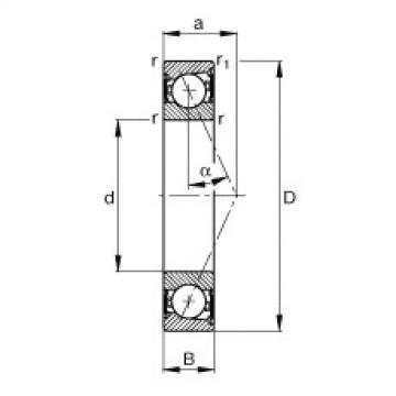 FAG Spindellager - B7016-E-2RSD-T-P4S