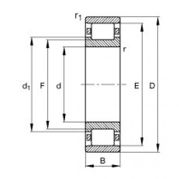 FAG Zylinderrollenlager - N308-E-XL-TVP2