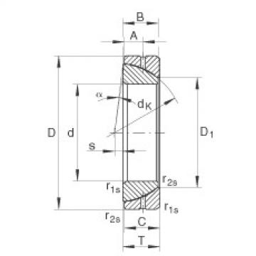 FAG Angular contact spherical plain bearings - GE55-SX