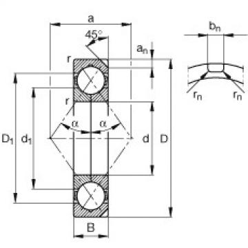 FAG أربعة محامل الاتصال نقطة - QJ240-N2-MPA