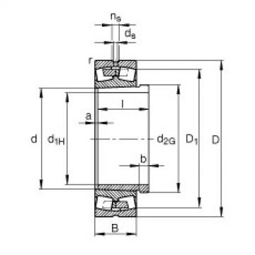 المحامل 239/710-K-MB + AH39/710-H FAG