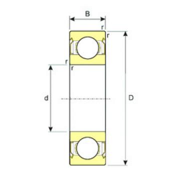 المحامل R1-4ZZ ISB