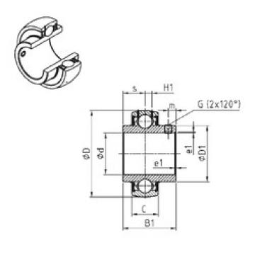 المحامل UC316 SNR