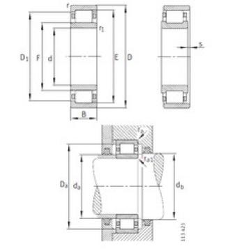 المحامل NU252-E-M1 FAG