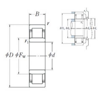 المحامل NU2304 NSK