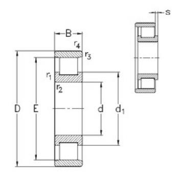 المحامل N312-E-M6 NKE