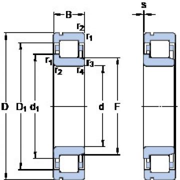 المحامل NJ 2209 ECNJ SKF