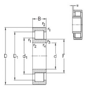 المحامل NJ2212-E-M6 NKE