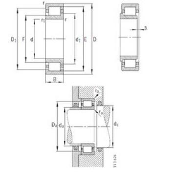 المحامل NJ252-E-M1 FAG