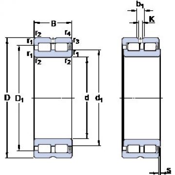 المحامل NNCF 4844 CV SKF