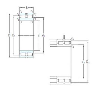 المحامل NNCF4880CV SKF