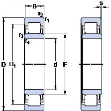 المحامل NU 1030 M/C3VL2071 SKF