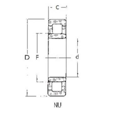 المحامل NU1009 FBJ