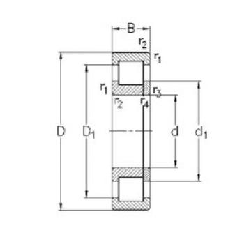 المحامل NUP2232-E-MPA NKE