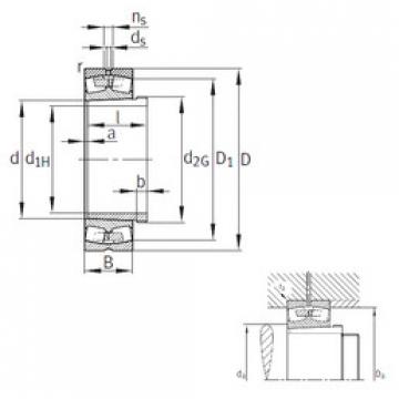 المحامل 24180-B-K30+AH24180 FAG