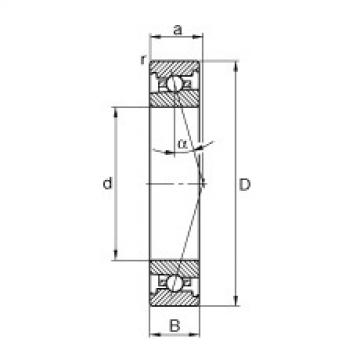 المحامل HS71905-C-T-P4S FAG