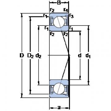 المحامل S7016 ACD/HCP4A SKF