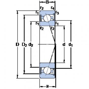 المحامل S7006 CE/HCP4A SKF