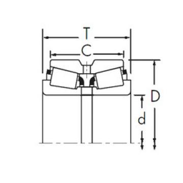 المحامل HH224346/HH224310CD+HH224346XB Timken