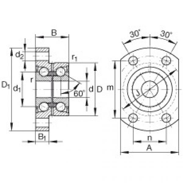 FAG Angular contact ball bearing units - ZKLFA0640-2RS #1 image
