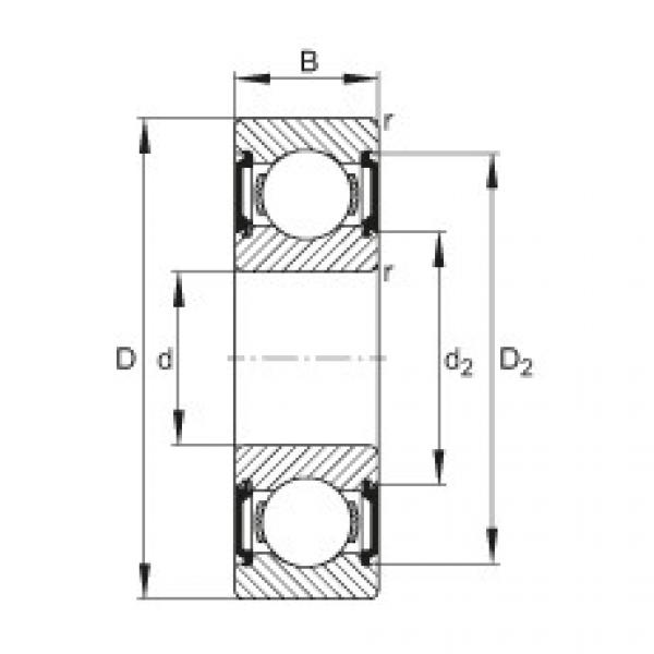 FAG Rillenkugellager - 6001-C-2BRS #1 image