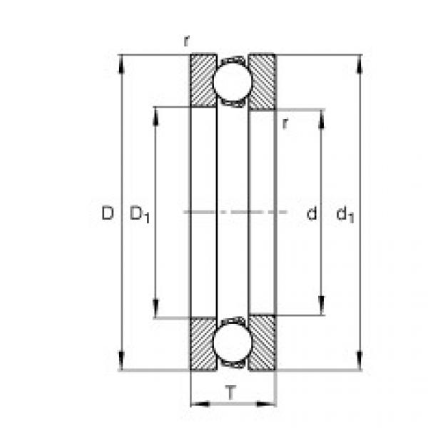 FAG Axial-Rillenkugellager - 51317 #1 image