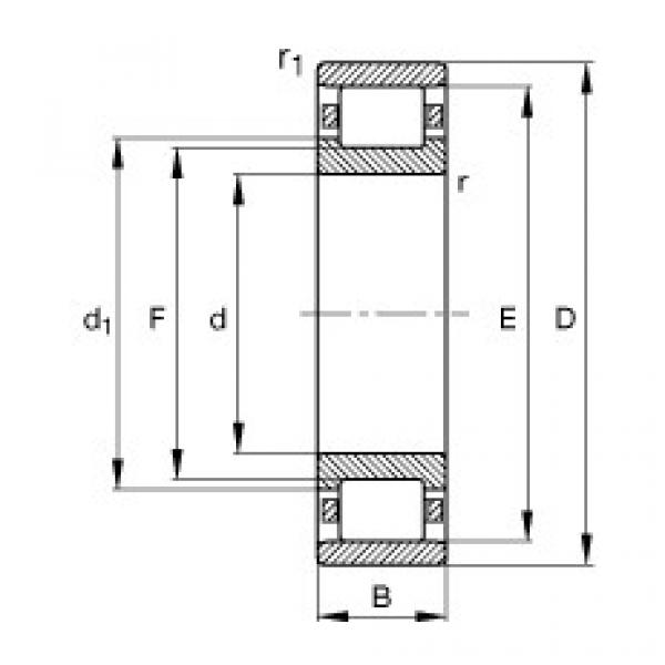 FAG Zylinderrollenlager - N308-E-XL-TVP2 #1 image