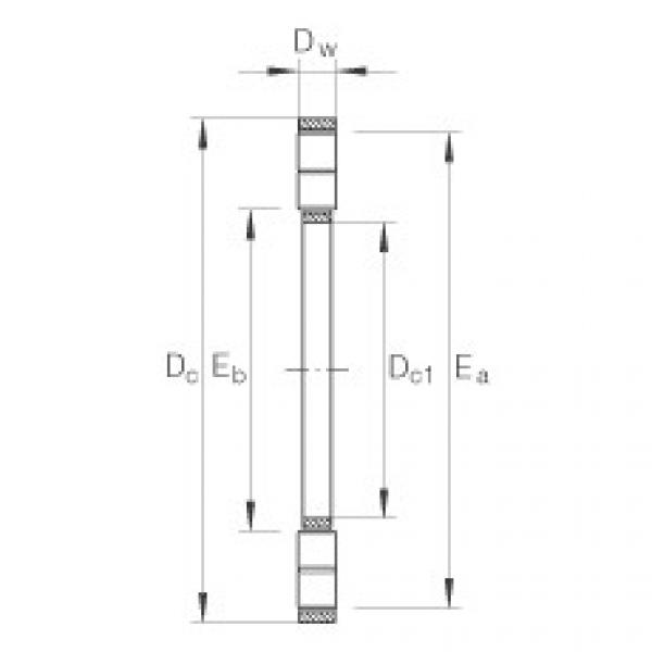 FAG Axial cylindrical roller and cage assembly - K89434-M #1 image