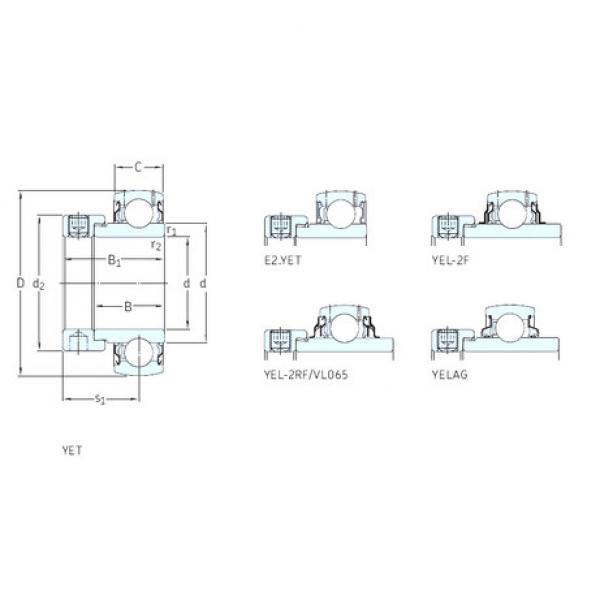 المحامل YEL208-2F SKF #1 image