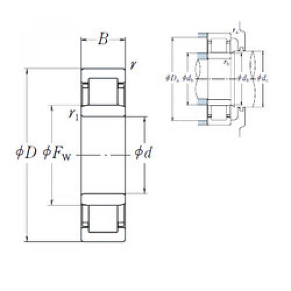 المحامل NU2304 NSK #1 image