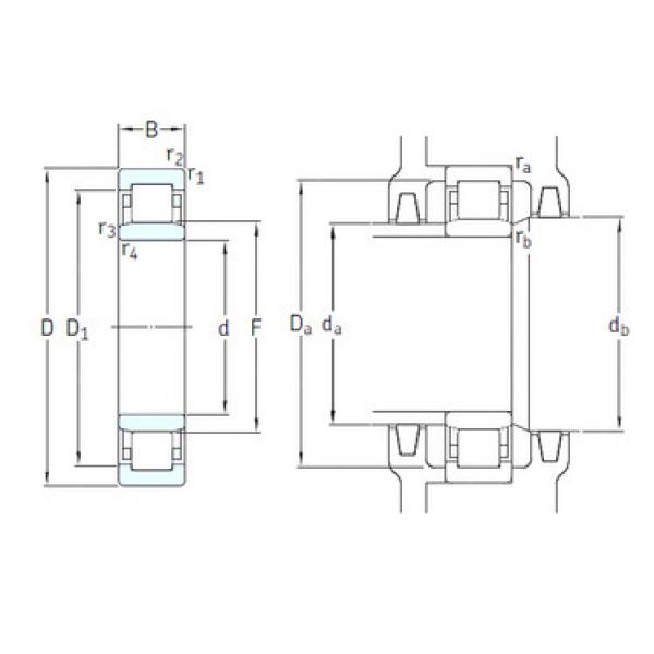 المحامل NU1017M/HC5C3 SKF #1 image