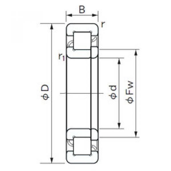 المحامل NUP 330 E NACHI #1 image