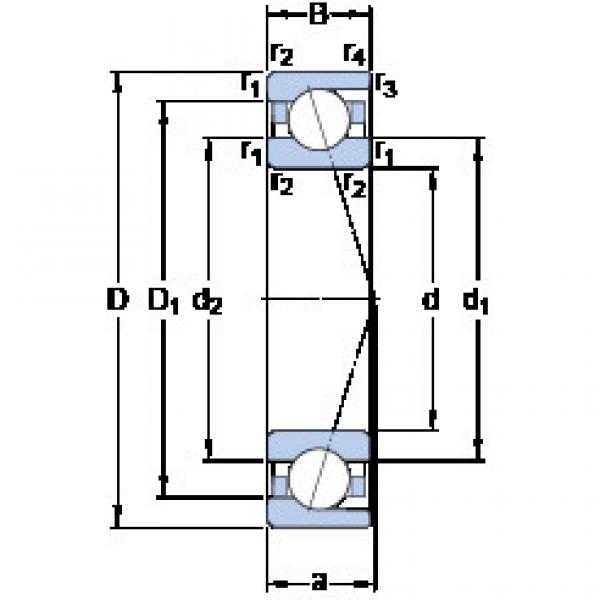 المحامل 7008 CD/HCP4A SKF #1 image