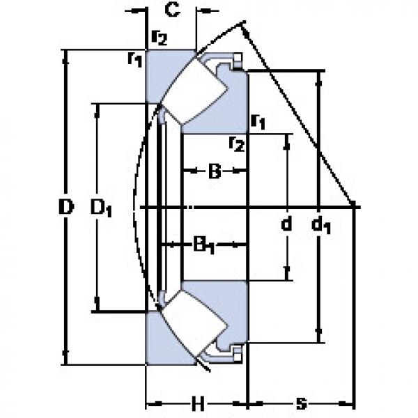 المحامل 29428 E SKF #1 image